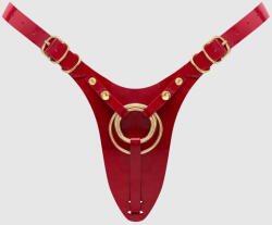 Strap On Me Leatherette Harness Fabulous One Size Red Glossy