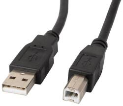 Lanberg USB 2.0 A-B összekötő kábel 0.5m fekete (CA-USBA-11CC-0005-BK) (CA-USBA-11CC-0005-BK) (CA-USBA-11CC-0005-BK)