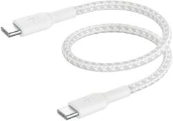Belkin CAB004BT0MWH USB-C apa - USB-C apa Adat- és töltőkábel 15cm - Fehér (CAB004BT0MWH) (CAB004BT0MWH)