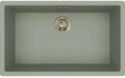 Elleci - Mosogatótálca Zen 130 Keratek K82 Sage Green arany tartozékokkal LKZ13082GLD (LKZ13082GLD)