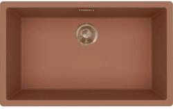 Elleci - Mosogatótálca Zen 130 Keratek K83 Cavern Clay bronz tartozékokkal LKZ13083BRZ (LKZ13083BRZ)