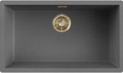 Elleci - Mosogatótálca Zen 130 Keratek K99 Dark Grey arany tartozékokkal LKZ13099GLD (LKZ13099GLD)