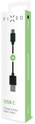FIXED USB - USB-C adat-/töltőkábel 20W, 1m, fekete (FIXD-UC-BK) (FIXD-UC-BK) (FIXD-UC-BK)
