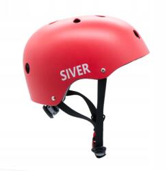  Siver HT-38 Kerékpáros Sisak - Piros (S 50-54cm) (5901821997751) (5901821997751)
