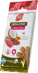 N&D Quinoa Skin & Coat Duck + Dental Treat, Medium & Maxi (3 pungi ~ 3 x 7 buc baton de mestecat ~ 3 x 100 g) 300 g