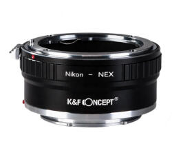 K&F Concept NIKON SONY E adapter - Sony E NIKON F AI átalakító - NIK-NEX (Réz) (KF06.309)
