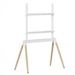 Gembird Suport podea pentru TV 55" - 86" Alb/lemn, Gembird TVS-86F-01-W (TVS-86F-01-W)