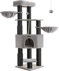 FEANDREA Prémium Macska Bútor Önmelegítő Párnákkal Galambszürke-Fekete (EUZ-PCT003W01)