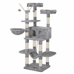 FEANDREA XXL Luxus Macskafa Világosszürke 164 cm Többszintes (EUZ-PCT087W01)