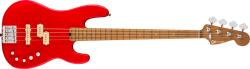  Charvel Pro-Mod San Dimas Bass PJ IV MAH Satin Ferrari Red - jumbomusic