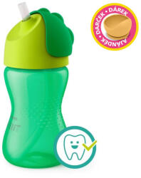 Philips itatópohár rugalmas szívószállal 300ml 12hó fiús - most Petite and Mars szilikon tálkával - babymax