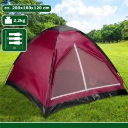 CAMP ACTIVE Sátor Camp Active 3 személyes 200x180x120 cm bordó (871125225591_B) - s1sport