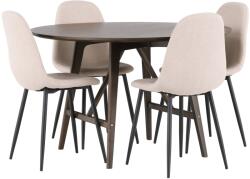 Étkezőgarnitúra Dallas 4887 (Fekete + Bézs)