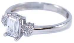 Ékszershop Fehérarany szögletes köves gyűrű (1287930)