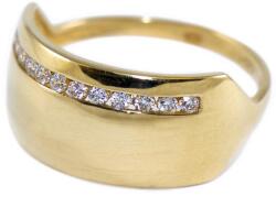 Ékszershop Sárga arany sorköves gyűrű (1202969)