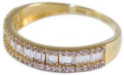 Ékszershop Sorköves sárga arany gyűrű (1315961)