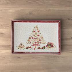 Villeroy & Boch Winter Bakery Delight szögletes süteményes tál 39x26, 5cm (1486122850)