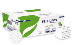 Lucart Eco 210 I Bulk Pack, V hajtott toalettpapír, 2r. , fehér, 210lap/cs. , 40cs. /kart