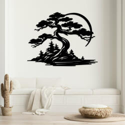DUBLEZ Tablou din lemn cu arbore - Bonsai