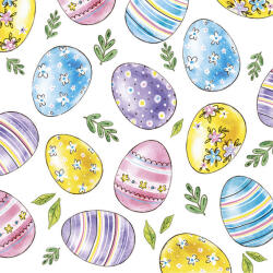  Húsvét Watercolour Eggs szalvéta 20 db-os 25x25 cm (PKK765598)