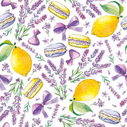  Macaron Limes and Lavender szalvéta 20 db-os 33x33 cm (PKK057302) - oliviashop