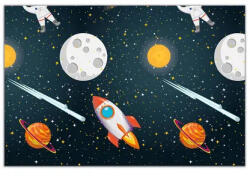 Űr Rocket Space műanyag asztalterítő 120x180 cm (PNN93737) - oliviashop