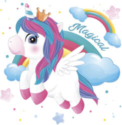  Unikornis Magical Star szalvéta 20 db-os 33x33 cm (PKK049970) - oliviashop