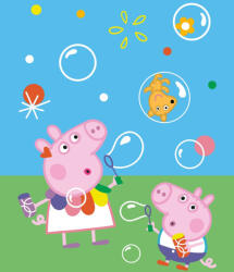  Peppa malac Bubbles coral fleece polár takaró 130x170cm (CBX213039PP)