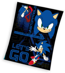 Sonic a sündisznó Unstoppable coral fleece polár takaró 130x170cm (CBX235005SON)