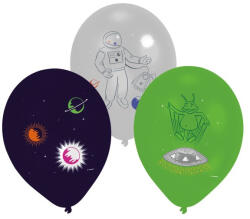  Űr Rocket léggömb, lufi 6 db-os 11 inch (27, 5 cm) (DPA9914676) - oliviashop
