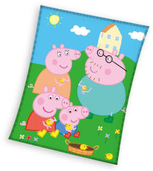  Peppa malac Picnic coral fleece polár takaró 150x200cm (CBX212119PP) - oliviashop