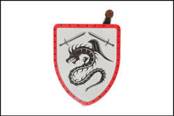  Fa Pajzs karddal - Sárkány kardokkal (PZ-10167)