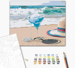 Alkotásutca Hűsítő kékség - Számfestő készlet kereten 40x50