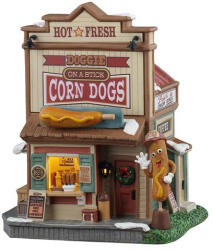 Lemax doggie on a stick corn dogs Harvest Crossing 2025