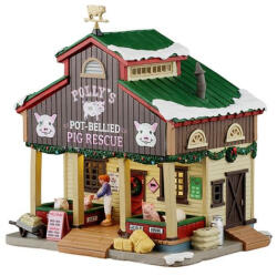 Lemax polly's pot-bellied pig rescue Harvest Crossing 2025 - dekorfalvak
