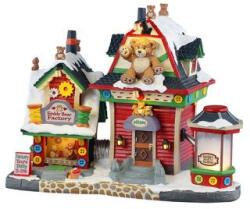 Lemax teddy bear factory Caddington Village 2025 - dekorfalvak