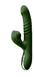  Suck thrusting vibrator, akkus. Zöld - titkossexshop