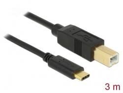 Delock 83666 USB 2.0 kábel Type-C a B-típusú 3 m (83666)