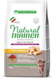 Natural Trainer 2x1, 5kg Natural Trainer Cat Hairball csirke száraz macskatáp