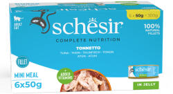 Schesir 6x50g Schesir Complete Nutrition Filet tonhal aszpikban nedves macskatáp