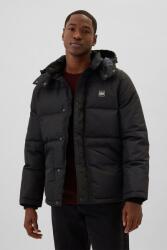 GAP GAP, Kapucnis steppelt pufi télikabát, Fekete, XL (000498565-200-XL)