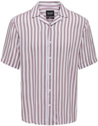 ONLY & SONS Férfi ing, Only & Sons, 0000301845539_XXL, viszkóz, lila, 2XL INTL (0000302018925_S)