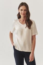 Tatuum Tatuum, Mekonga V-nyakú, rövid ujjú blúz, Fehér, 42 (T2416-044-105-42)