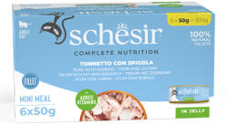 Schesir 24x50g Schesir Complete Nutrition Filet tonhal & farkassügér aszpikban nedves macskatáp