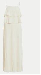 VILA Női ruha, Vila, 304903267, Újrahasznosított poliészter/Poliészter, 42 EU, Bézs (0000304903267_42)