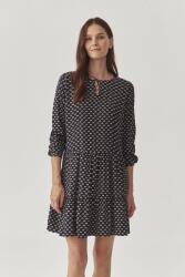 Tatuum Tatuum, Cynthia virágmintás hétköznapi póló, világosbarna, sötétkék, 40 (T2417-203-781-40)