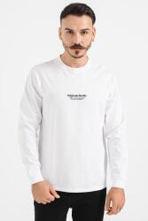 JACK & JONES Jack & Jones, Kerek nyakú pamutfelső, Fekete, Törtfehér, L (12251775-BRIGHT-WHITE-L)