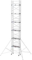 Tubesca-Comabi Neolium 200 line alumínium gurulóállvány, munkamagasság: 12 m