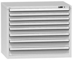 POLAK Fiókos szekrény ZG6, 1037 x 753 x 840 mm, szürkésszürke