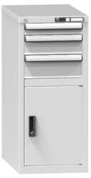 POLAK Fiókos szekrény ZH2, 442 x 753 x 990 mm, szürkésszürke